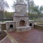 Outdoor Fireplace, Landscaper Macomb County, Outdoor Living