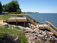 Elevated Stone Dock With Silca System / StoneDeks