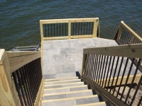 Elevated Stone Dock With Silca System / StoneDeks