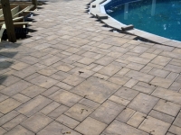 Above Ground Stone Deck - After