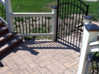 Above Ground Stone Deck - After