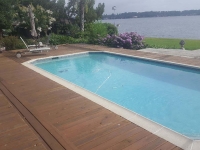 Silca System / Stonedeks Pool Side Elevated Deck - Before