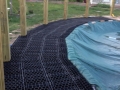 Above Ground Stone Deck - Before